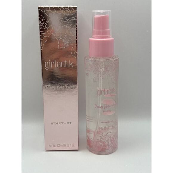 GIRLACTIK Dewy Rose Petal Face Mist BNIB - Picture 3 of 5